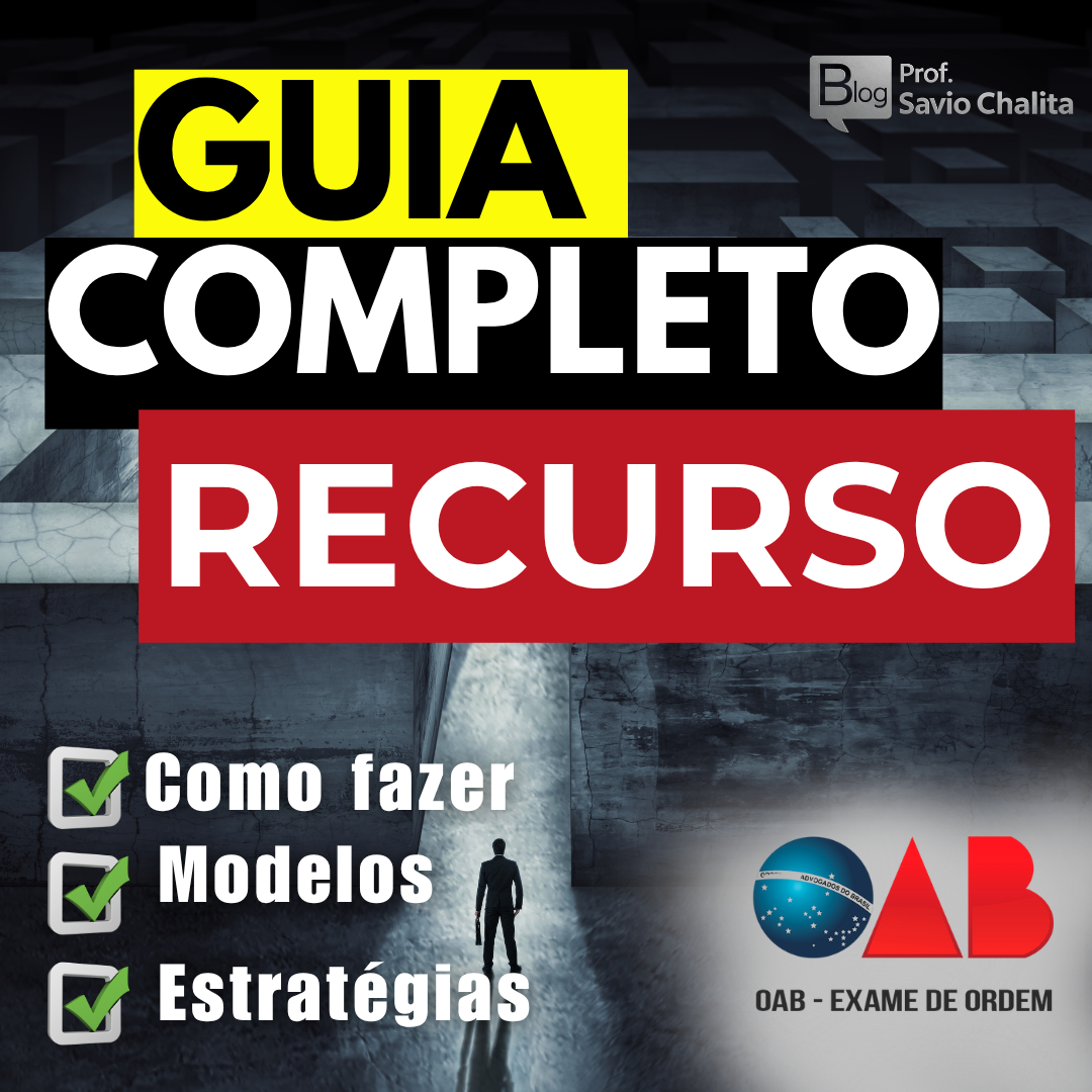 Arte do artigo “Guia Completo de Recurso da 2ª Fase da OAB”, com destaque para como fazer, modelos e estratégias para recuperar pontos.