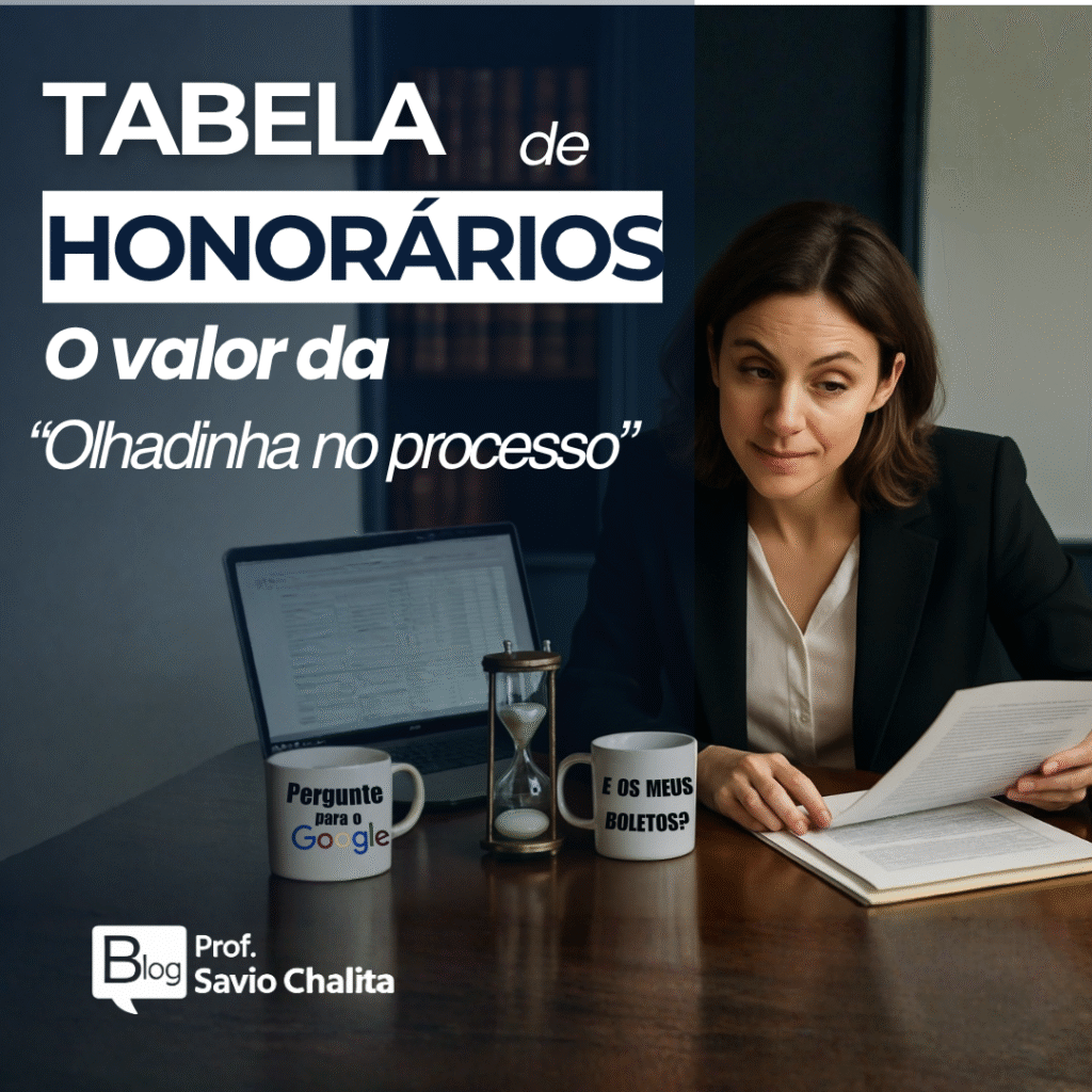 Advogada analisando processo jurídico conforme a tabela de honorários OAB, representando a importância da hora técnica na advocacia.